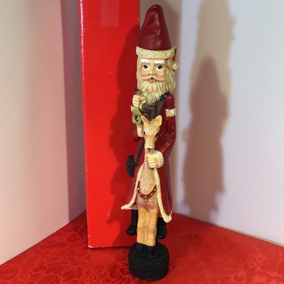 Old World Style Santa Christmas Candle Holder - Picture 2 of 15